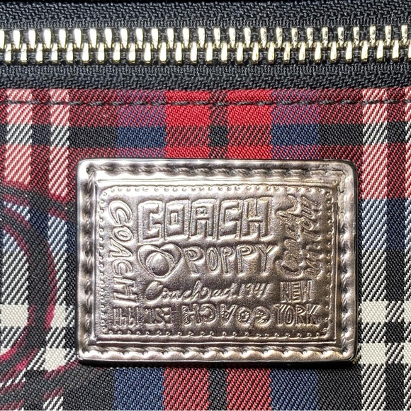 Coach Poppy Signature Tartan Glam Tote - Picture 11 of 16